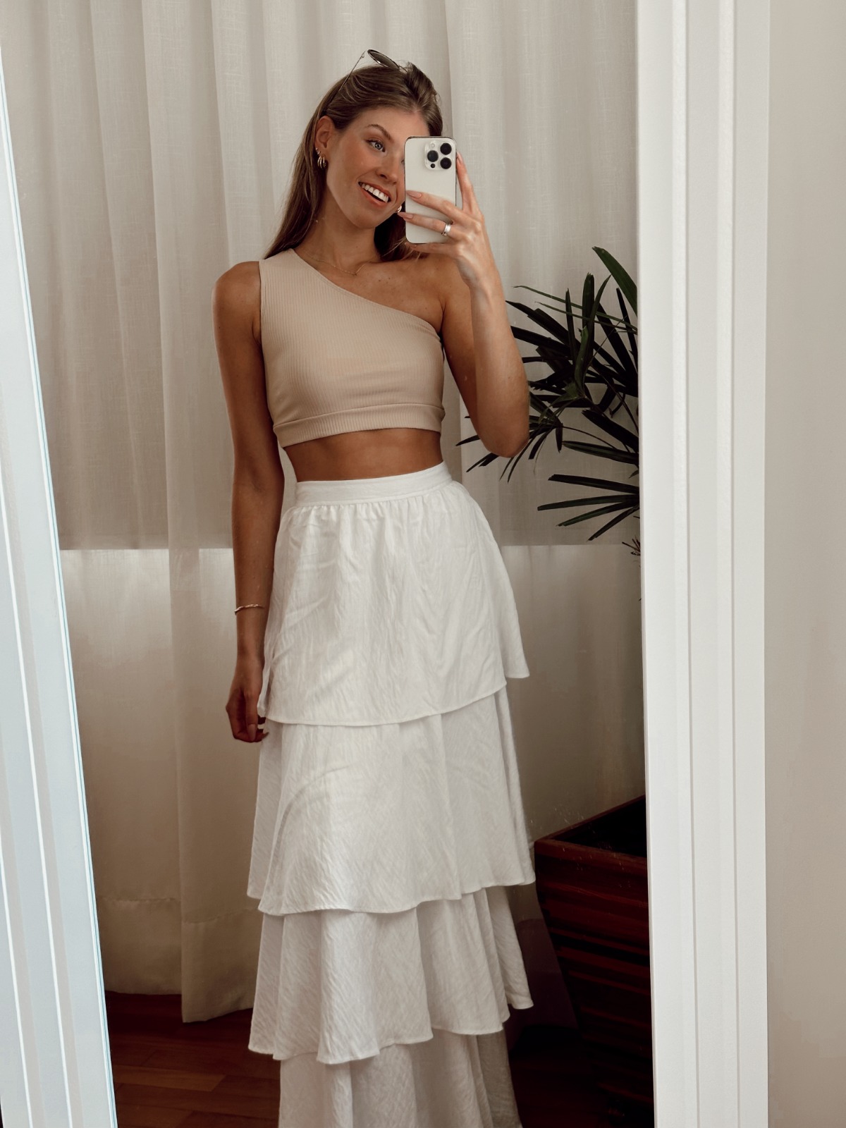 Saia Longa Com Babado Saia Longa Transpassada Com Babado Saia